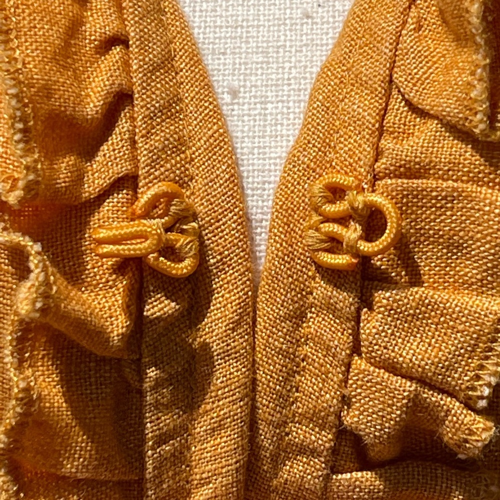Linen Ruffle Trim Jacket - Picture 7 of 10